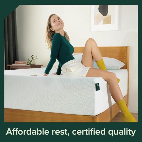 ZINUS 12 Inch Green Tea Memory Foam Mattress [New Version], Full, Fiberglass free, Medium Firm Feel, Zoned Pressure Relief, Certified Safe Foams & Fabric, Mattress in A Box