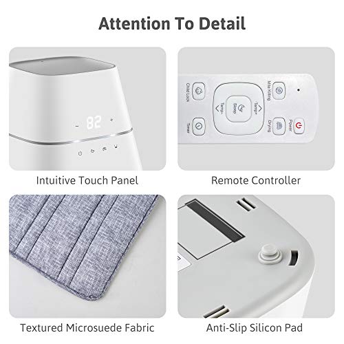 AquaPad CozyFlow Water Heated Mattress Pad, No Electric Wire, All Digital, 5 YR Warranty, AirQuiet and Dual-Tank Technology, ETL Listed, Smart, Smooth, Hydro Heat Onsu Mat Topper Bed Warmer, Queen