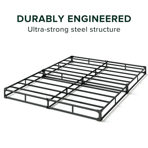 Zinus 5 Inch WonderBox(TM) Smart Box Spring Quick Assembly Mattress Foundation, Durable Metal Frame, King, Grey