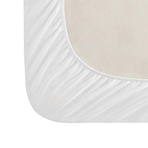 Serta Waterproof Heated Mattress Pad - Electric Bed Warmer with 10 Heat Settings, Auto Shut Off Timer, ETL Certified Electric Mattress Pad, Elastic Deep Pocket, Machine Washable, White QUEEN