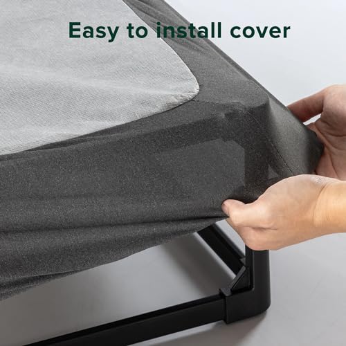 Zinus 5 Inch WonderBox(TM) Smart Box Spring Quick Assembly Mattress Foundation, Durable Metal Frame, King, Grey