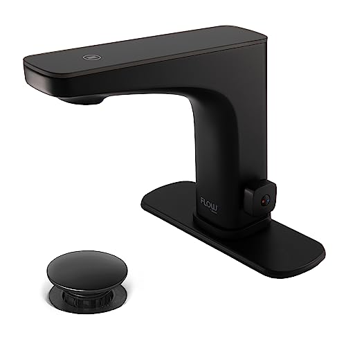 Bio Bidet Grove Touchless Bathroom Sink Faucet, Hands Free or Touch Activated, Matte Black