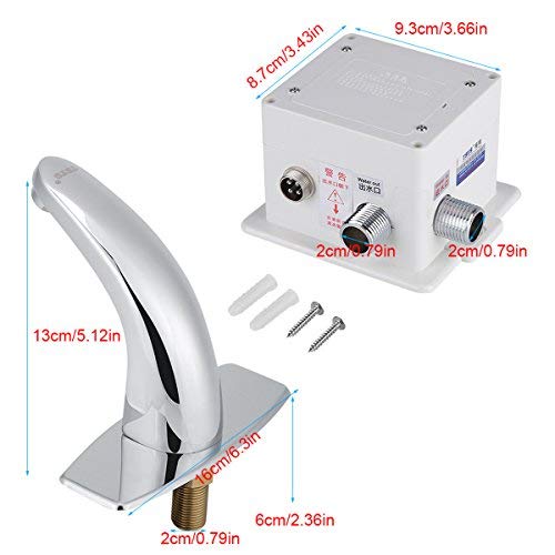 Jeffergarden Automatic Infrared Sensor Faucet Kitchen Hands Bathroom Smart Touchless Sink Water Tap with Control Box