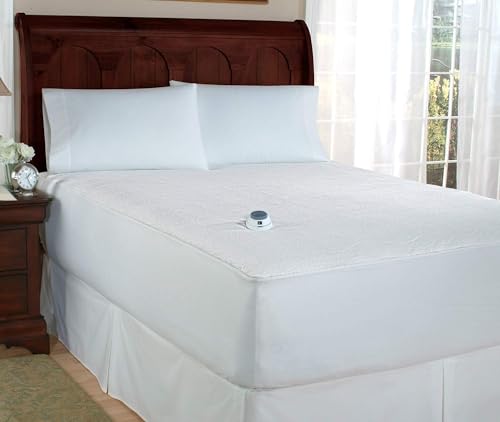 Perfect Fit SoftHeat | Smart Heated Electric Mattress Pad with Safe & Warm Low Voltage Technology, Micro-Plush Top, Twin, White, MP_TWIN