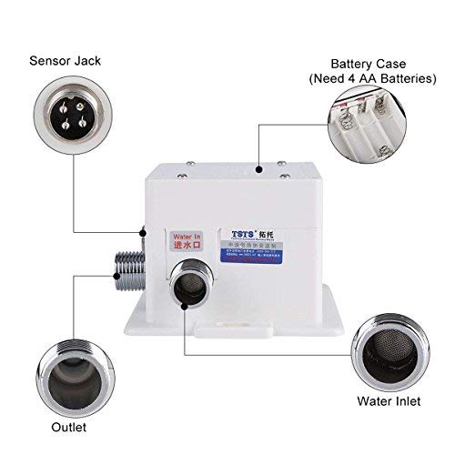 Jeffergarden Automatic Infrared Sensor Faucet Kitchen Hands Bathroom Smart Touchless Sink Water Tap with Control Box