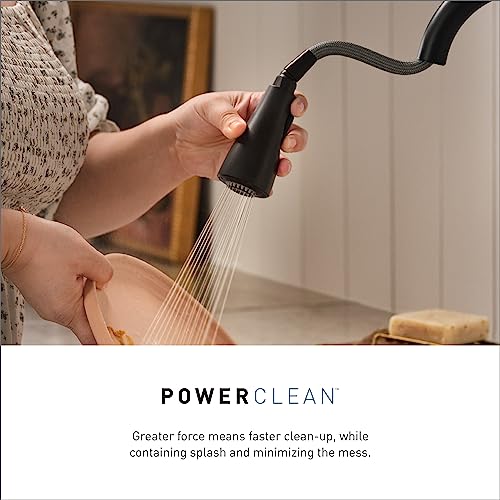 Moen STO Chrome Smart Faucet Touchless Pull Down Sprayer Kitchen Faucet with Voice Control and Power Boost, S72308EVC