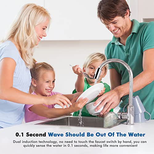 Touchless Bathroom Faucet, Smart Faucet, Automatic Faucet Non-Contact Tap Adapter Saving Device Infrared Sensor Water Management Adapter Tap Sensor Suitable M22 M24 Tap Nozzle