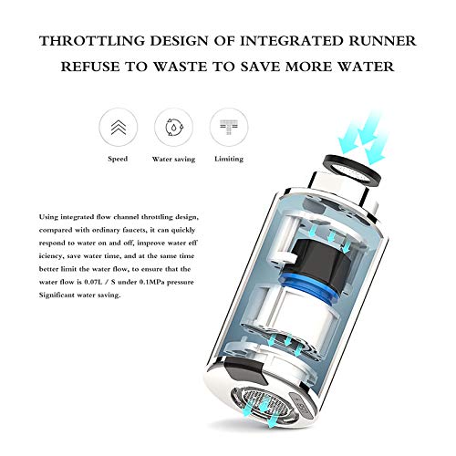 Touchless Bathroom Faucet, Smart Faucet, Automatic Faucet Non-Contact Tap Adapter Saving Device Infrared Sensor Water Management Adapter Tap Sensor Suitable M22 M24 Tap Nozzle