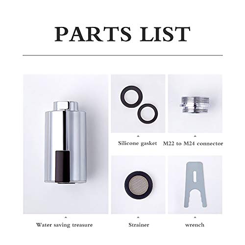 Touchless Bathroom Faucet, Smart Faucet, Automatic Faucet Non-Contact Tap Adapter Saving Device Infrared Sensor Water Management Adapter Tap Sensor Suitable M22 M24 Tap Nozzle