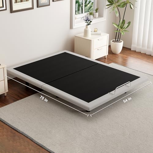 Electric Full Size Adjustable Bed Frame with Wireless Remote, USB, Head & Foot Incline, Underbed Lighting, Heavy Duty Platform - Easy Assembly, Zero Gravity, Quiet Motor - Metal BedFrame