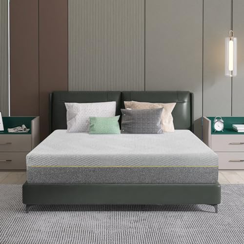 Twin XL Adjustable Bed Base with Mattress, 12 Inch Gel Memory Foam Medium-Firm Mattress in Box, Wireless Remote, Head/Foot Lift Electric Smart Bed, Updated Adjustable Bed Frame with Thickened Frame
