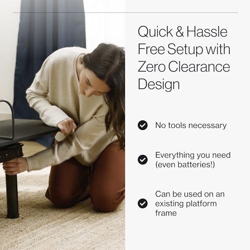 Nectar Premier Adjustable Base - Queen - Head & Foot Incline - Wireless Remote with Memory- 3 Massage Settings - 4 USB Ports - Anti-Snore & Zero Gravity