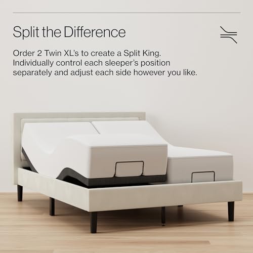 Nectar Premier Adjustable Base - Queen - Head & Foot Incline - Wireless Remote with Memory- 3 Massage Settings - 4 USB Ports - Anti-Snore & Zero Gravity