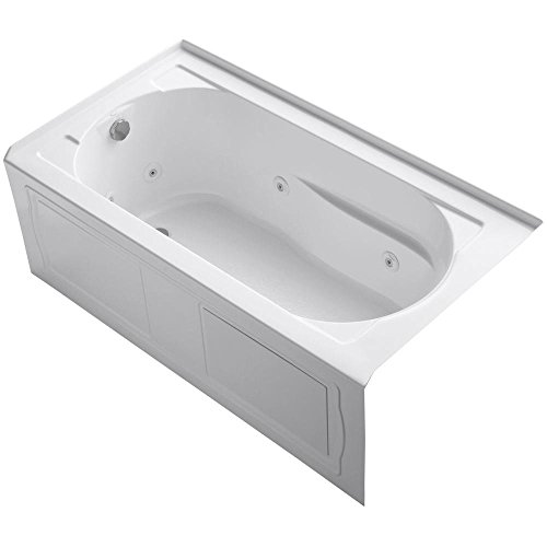 KOHLER K-1357-LA-0 Devonshire 5-Foot Whirlpool, White