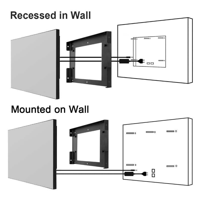 Soulaca 22 inches Smart Mirror TV for Bathroom IP65 Waterproof webOS System with Built-in Alexa ATSC WiFi Bluetooth SPA