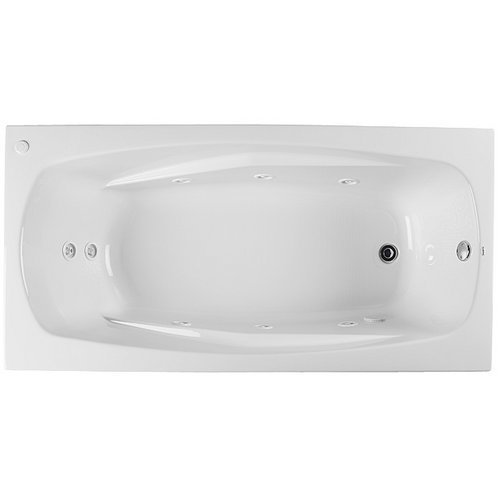 PROFLO PFWPLUSA7236WH PROFLO PFWPLUSA7236 Lansford 72" x 36" Whirlpool Bathtub with 8 Hydro Jets and EasyCare Acrylic - Drop In or Alcove Installation