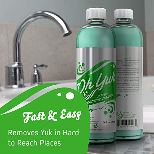 Oh Yuk Jetted Tub Cleaner for Jacuzzis, Bathtubs, and Whirlpools - 16 Ounces