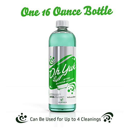 Oh Yuk Jetted Tub Cleaner for Jacuzzis, Bathtubs, and Whirlpools - 16 Ounces