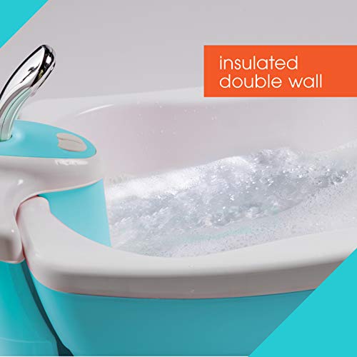 Summer Infant Lil Luxuries Whirlpool Bubbling Spa & Shower (Blue) - Luxurious Baby Bathtub with Circulating Water Jets, 2 Count (Pack of 1)