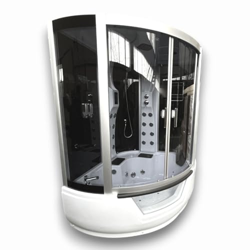 SIMBASHOPPING USA Whirlpool Bathtub and Shower MONTECARLO 59.05 inch Hydrotherapy with Heater Hot Tub