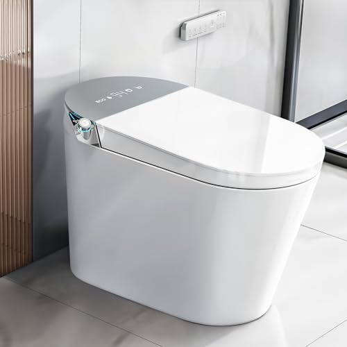 G7Pro Premium Smart Toilet: Fully Automated Bidet, Heated Seat, Tankless Design, LED Night Light and Foot Sensor Technology, Remote Control — Elevate Your Smart Home Experience