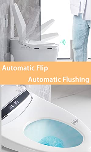 Intelligent Toilets,Smart Toilets,Automatic Flip,Heating,Rinsing,Drying,Cleaning,Temperature Adjustable,Waterproof Protection.Easy Installation. (8)