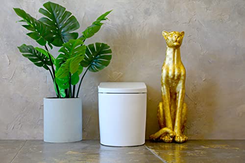 ALPHA BIDET UXT Pearl Bidet Toilet Combination | 1.28GPF Smart Toilet w/Next Gen Bidet | ADA Chair Height | Automatic Lid and Seat | Automatic Flushing | Endless Warm Water | 3 Year Warranty