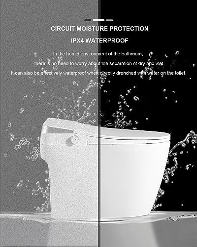 Simple Project Smart Toilet | Smart Home Toilet With Bidet, Modern Smart Bidet Toilet With remote control & Heated Seat & Toilet Automatic Flush