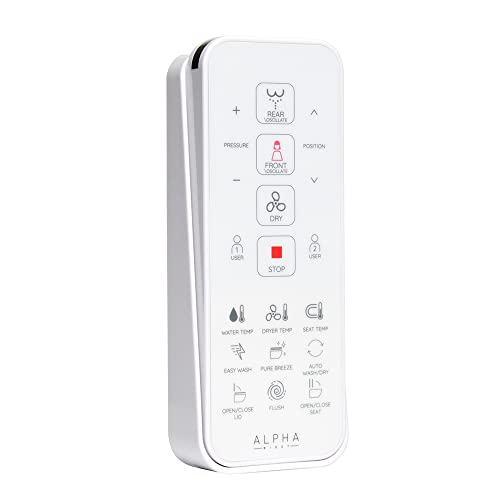 ALPHA BIDET UXT Pearl Bidet Toilet Combination | 1.28GPF Smart Toilet w/Next Gen Bidet | ADA Chair Height | Automatic Lid and Seat | Automatic Flushing | Endless Warm Water | 3 Year Warranty