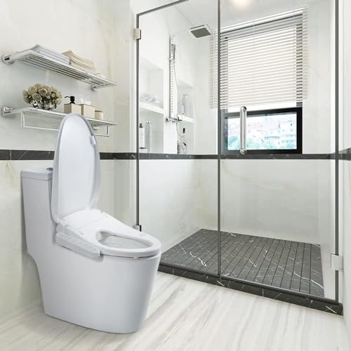 Bejoan Z1 Elongated Smart Toilet Seat, Unlimited Warm Water, Vortex Wash, Electronic Heated,Warm Air Dryer,Bidet Seat,Rear and Front Wash, LED Light, Quite Operation, Need Electrical,White