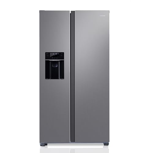 THFRIONE Freestanding Side-by-Side Refrigerator with 18.1 Cu. Ft Capacity, Built-In Ice Maker & Water Dispensers, 2 Door Auto Defrost Fridge for Kitchen/Office/Commercial, Gray Stainless Steel