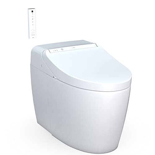Toto TOTMS922CUMFG01 Washlet G450 0.8/1 GPF Dual Flush One Piece Elongated Chair Height Toilet - Bidet Seat Included Cotton