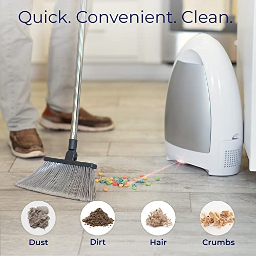 EyeVac Home Touchless Vacuum Automatic Dustpan - Great for Sweeping Pet Hair Food Dirt Kitchen - Ultra Fast & Powerful, Corded Canister Vacuum, Bagless, Automatic Sensors, 1000 Watt (White)