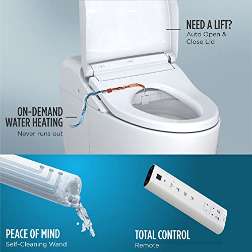 Toto TOTMS922CUMFG01 Washlet G450 0.8/1 GPF Dual Flush One Piece Elongated Chair Height Toilet - Bidet Seat Included Cotton