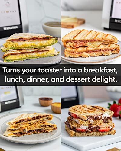 Revolution R270 High-Speed Touchscreen Toaster, 2-Slice Smart Toaster with Patented InstaGLO Technology, Warming Rack & Panini Press