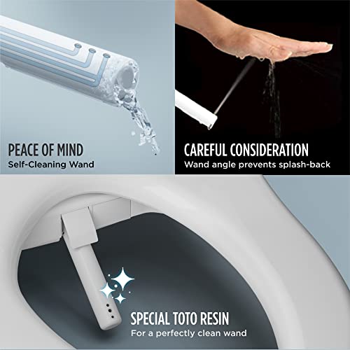 Toto TOTMS922CUMFG01 Washlet G450 0.8/1 GPF Dual Flush One Piece Elongated Chair Height Toilet - Bidet Seat Included Cotton