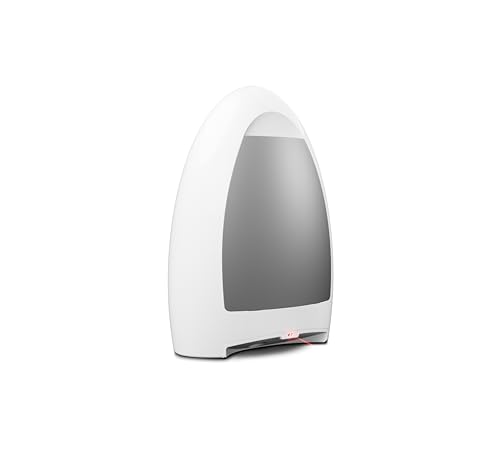 EyeVac Home Touchless Vacuum Automatic Dustpan - Great for Sweeping Pet Hair Food Dirt Kitchen - Ultra Fast & Powerful, Corded Canister Vacuum, Bagless, Automatic Sensors, 1000 Watt (White)