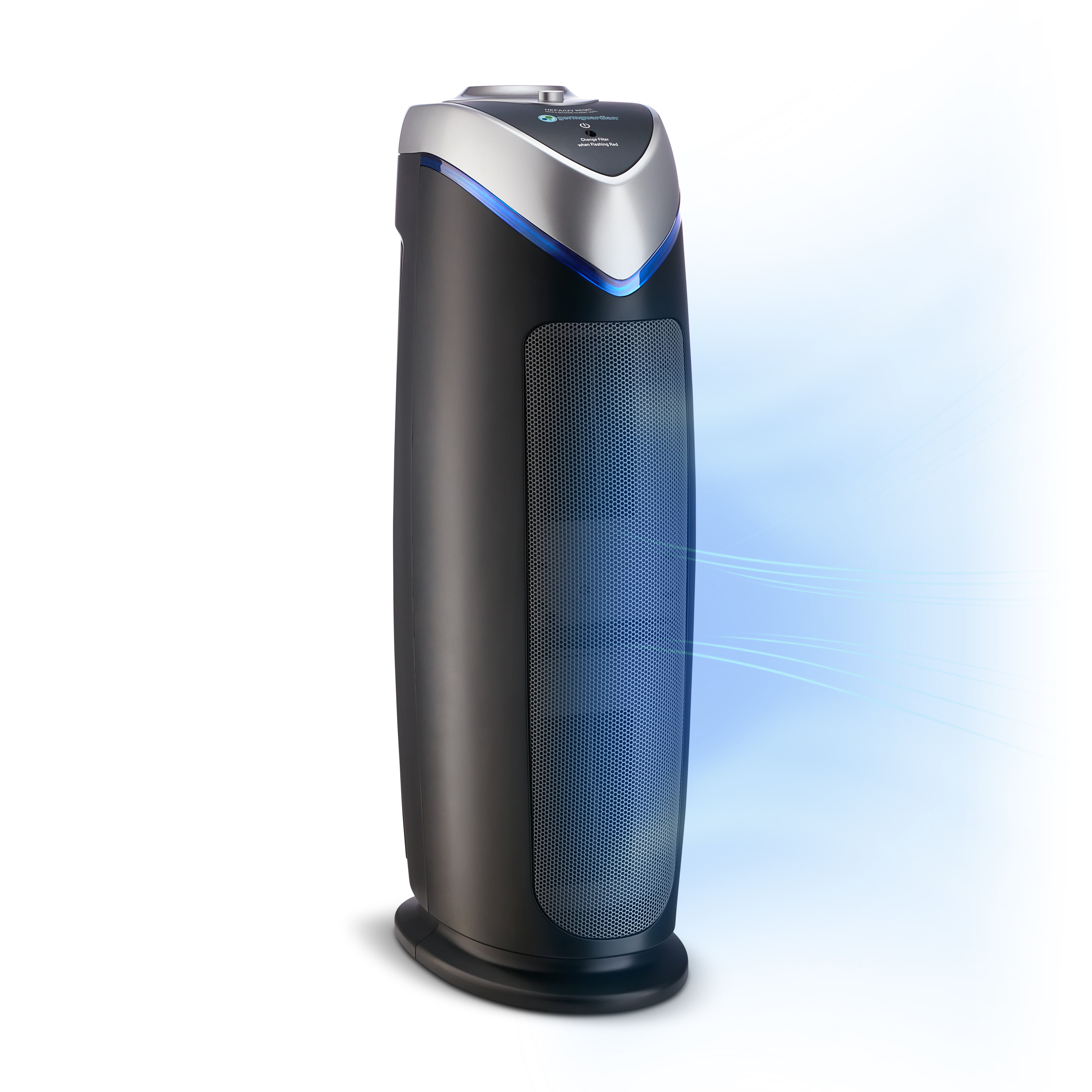 GermGuardian Air Purifier with HEPA 13 Filter, Removes 99.97% of Pollutants, Covers Large Room up to 743 Sq. Foot Room in 1 Hr, UV-C Light Helps Reduce Germs, Zero Ozone Verified, 22”, Gray, AC4825E