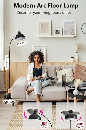 YHW Living Room Floor Lamp Smart Compatible with Alexa&Google, RGB 2700-6500k CCT Dimmable Color Changing for Bedroom Office. (Classic)