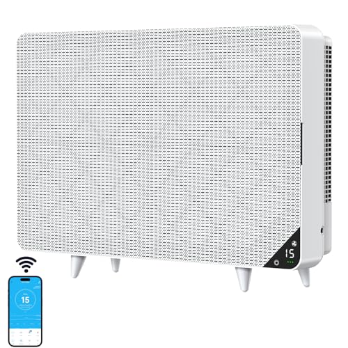 NEWPAD Air Purifiers for Home Bedroom, Wall-Mounted HEPA Air Purifier for Home Large Room, Smart Air Cleaner with Activated Carbon for Pets, WiFi & RC, Auto Mode, Timer…