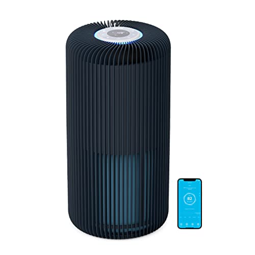 Pure Enrichment® PureZone™ Turbo Smart Air Purifier for Large Rooms (1050 sq. ft. in 30 min.) - Energy Star Rated, 5 Stage Filtration, Smartphone Compatible, Traps Germs, Smoke, & Dust (Graphite)