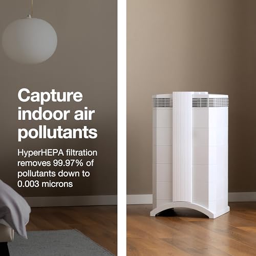 IQAir HealthPro Plus XE Air Purifier - Smart HyperHEPA Filtration for Large Rooms up to 1125 sq ft - Viruses, Allergens, Smoke, Mold, Dust, Pet Dander, Swiss Made, WiFi Enabled