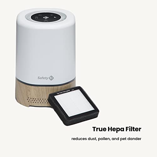 Safety 1st Smart Air Purifier, True HEPA Filter For Bedrooms & Baby Nursery's, App Controlled with iOS & Android, White