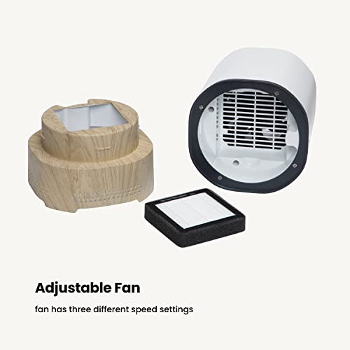 Safety 1st Smart Air Purifier, True HEPA Filter For Bedrooms & Baby Nursery's, App Controlled with iOS & Android, White