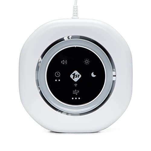 Safety 1st Smart Air Purifier, True HEPA Filter For Bedrooms & Baby Nursery's, App Controlled with iOS & Android, White