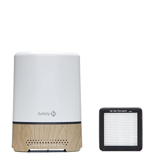 Safety 1st Smart Air Purifier, True HEPA Filter For Bedrooms & Baby Nursery's, App Controlled with iOS & Android, White