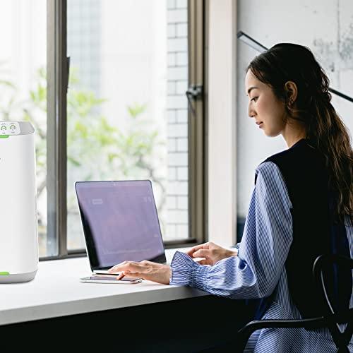 Nuwave Air Purifiers for Home Large Room, 20Yr Washable and Reusable Bio Guard Filter, Air Purifier for Allergies, Smoke, Dust, Pollen, Removes up to 100% Particles 3x Smaller Than HEPA, Sleep Mode