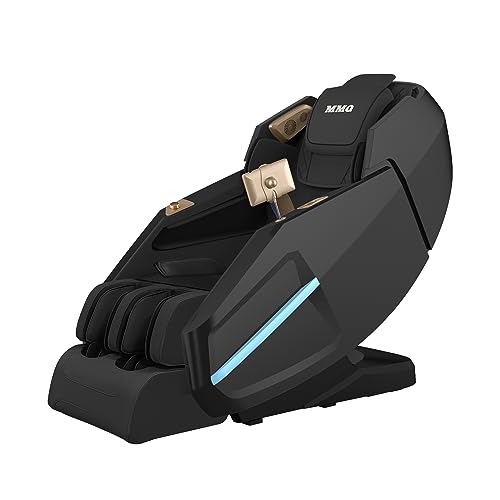 MMQ Massage Chair Zero Gravity Full Body, SL Track Electric Shiatsu Recliner with Foot Rollers,Yoga Stretching, Bluetooth, Built-in Heat Therapy Air Massage System -Plug and Play