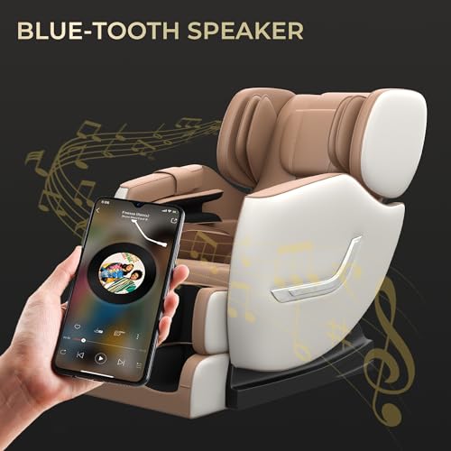 SMAGREHO 2024 New Massage Chair, Zero Gravity and Full Body Airbags Massage, 6 Auto Modes, 8 Fixed-Point Massage Rollers and Waist Heating