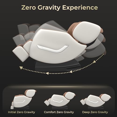 SMAGREHO 2024 New Massage Chair, Zero Gravity and Full Body Airbags Massage, 6 Auto Modes, 8 Fixed-Point Massage Rollers and Waist Heating